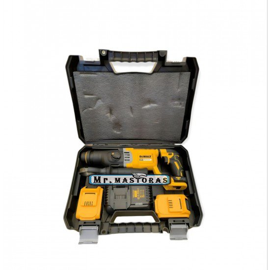 DeWalt ΚΡΟΥΣΤΙΚΟ ΣΚΑΠΤΙΚΟ SDS-Plus 24V + 2 ΜΠΑΤΑΡΙΕΣ 6.0Ah & ΦΟΤΙΣΤΗΣ